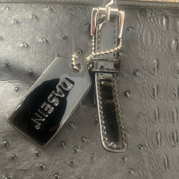 Dasien Women's Ostrich Large Handbag/Tote Black - Picture 11 of 15